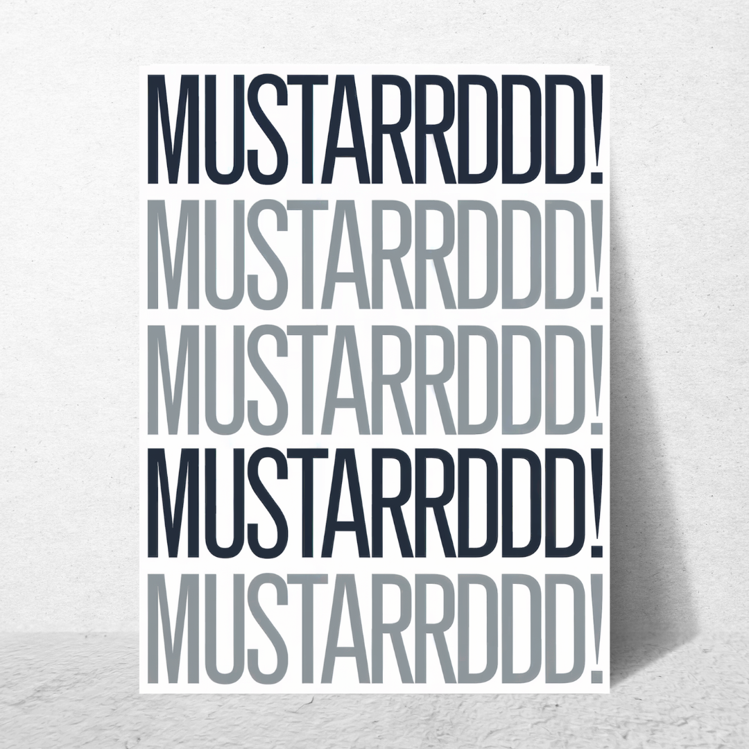 Repeat Mustarrddd - Greeting Card