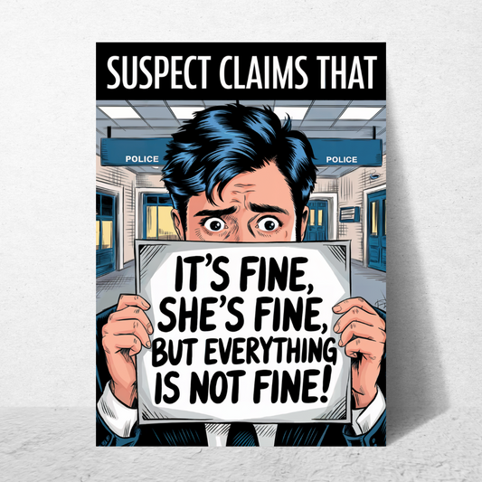 She's Fine - Greeting Card