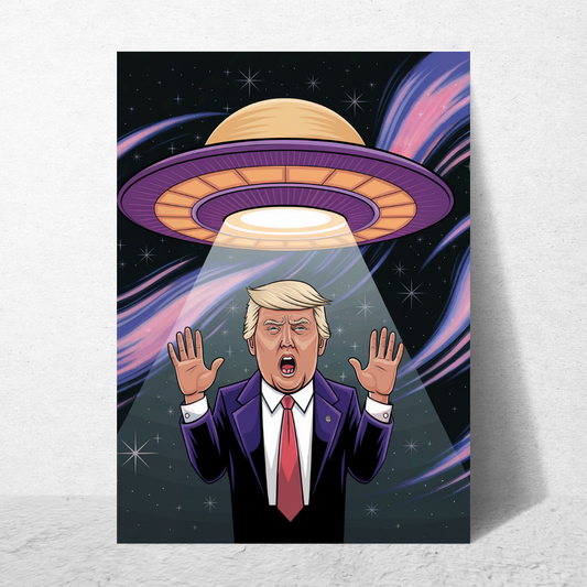 Trump UFO - Greeting Card