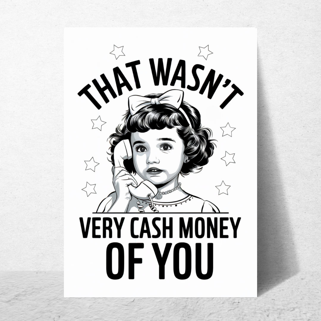 Cash Money - Greeting Card