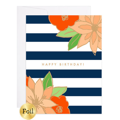 Birthday Stripes - Birthday Card