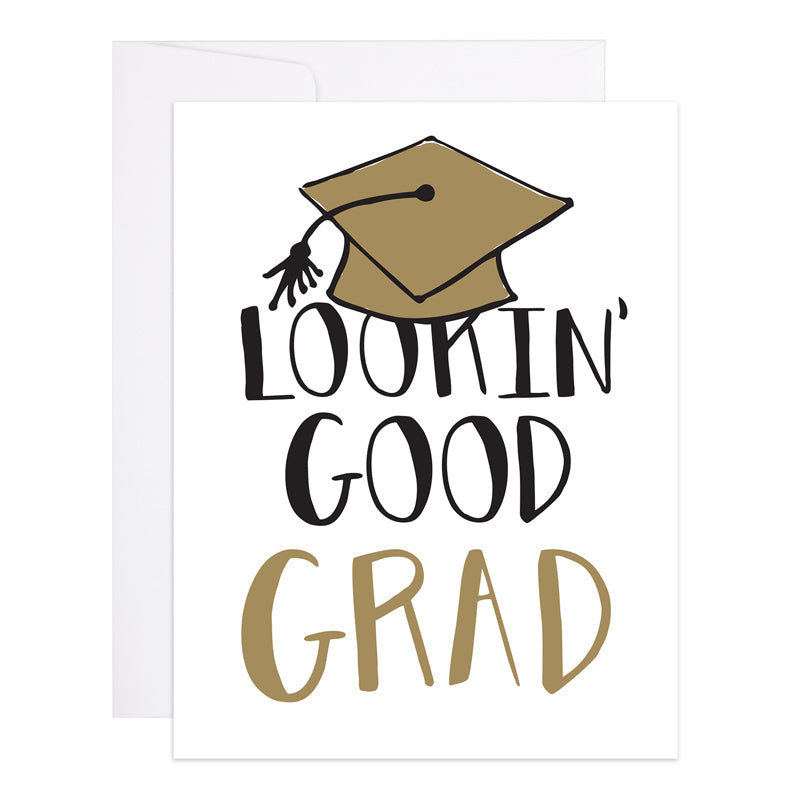 Looking Good Grad - Graduation Card 9thLetterPress Looking Good Grad - Graduation Card 9thLetterPress