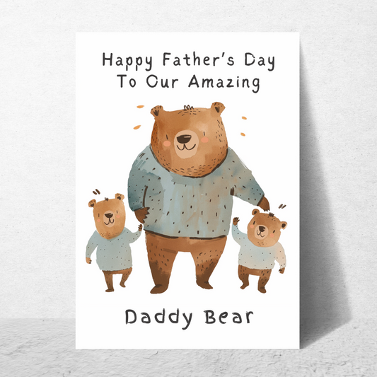 Daddy Bear - Fathers Day Card