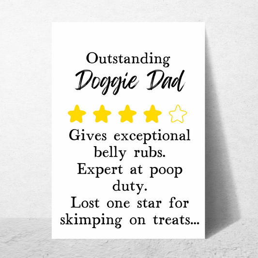 Best Dog Dad - Fathers Day Card