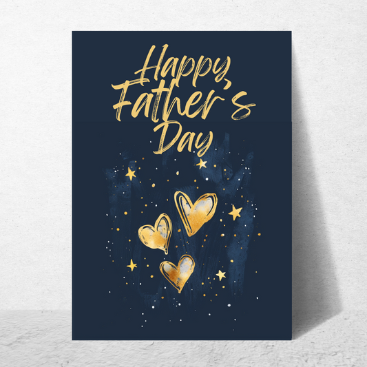 Fathers Day Stars - Fathers Day Card