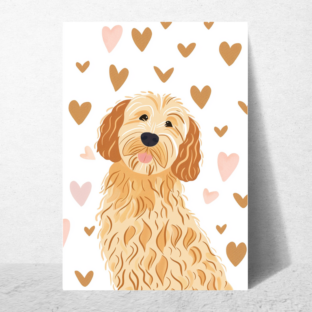 Golden Doodle Just Because - Greeting Card