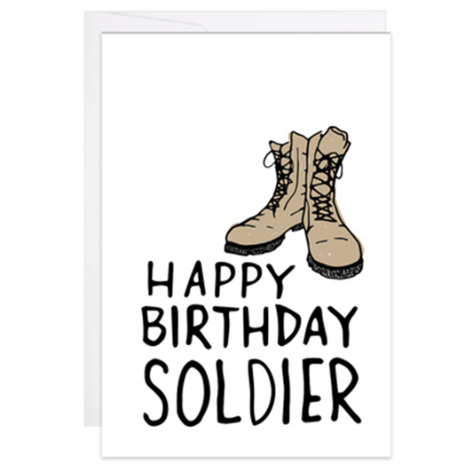 Soldier Birthday - Enclosure Card