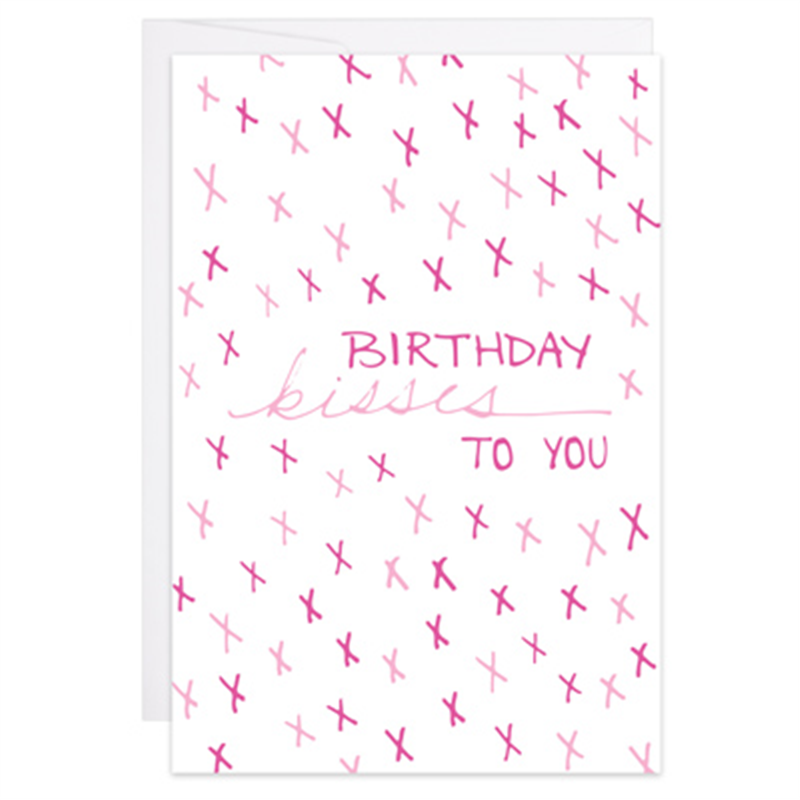 Birthday Kisses - Enclosure Card