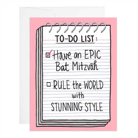 Bat Mitzvah To-Do List