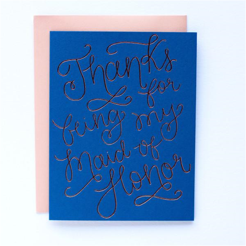 Thanks Maid of Honor