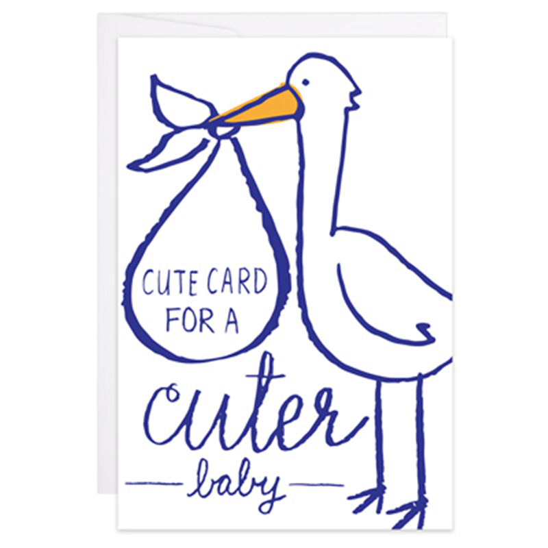 Stork Cuter Baby - Enclosure Card