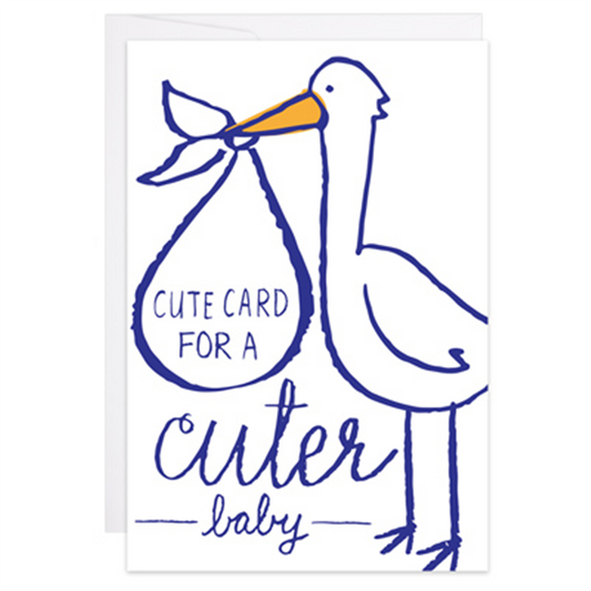 Stork Cuter Baby - Enclosure Card
