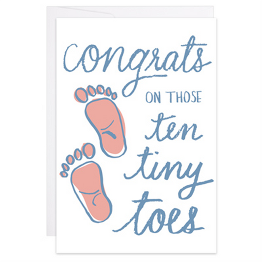 Ten Tiny Toes - Enclosure Card