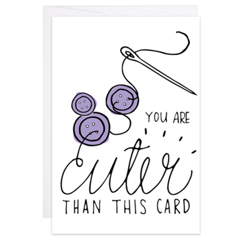 Cute As A Button - Enclosure Card