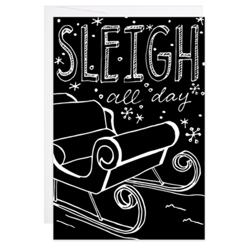 Sleigh All Day - Enclosure Card