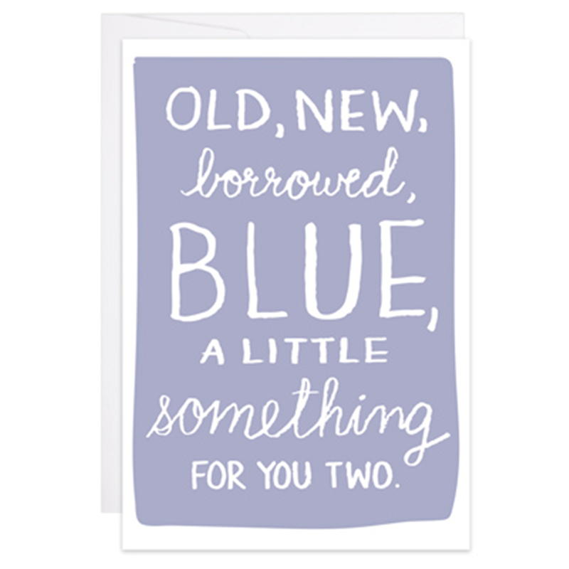 Old New Borrowed Blue - Enclosure Card